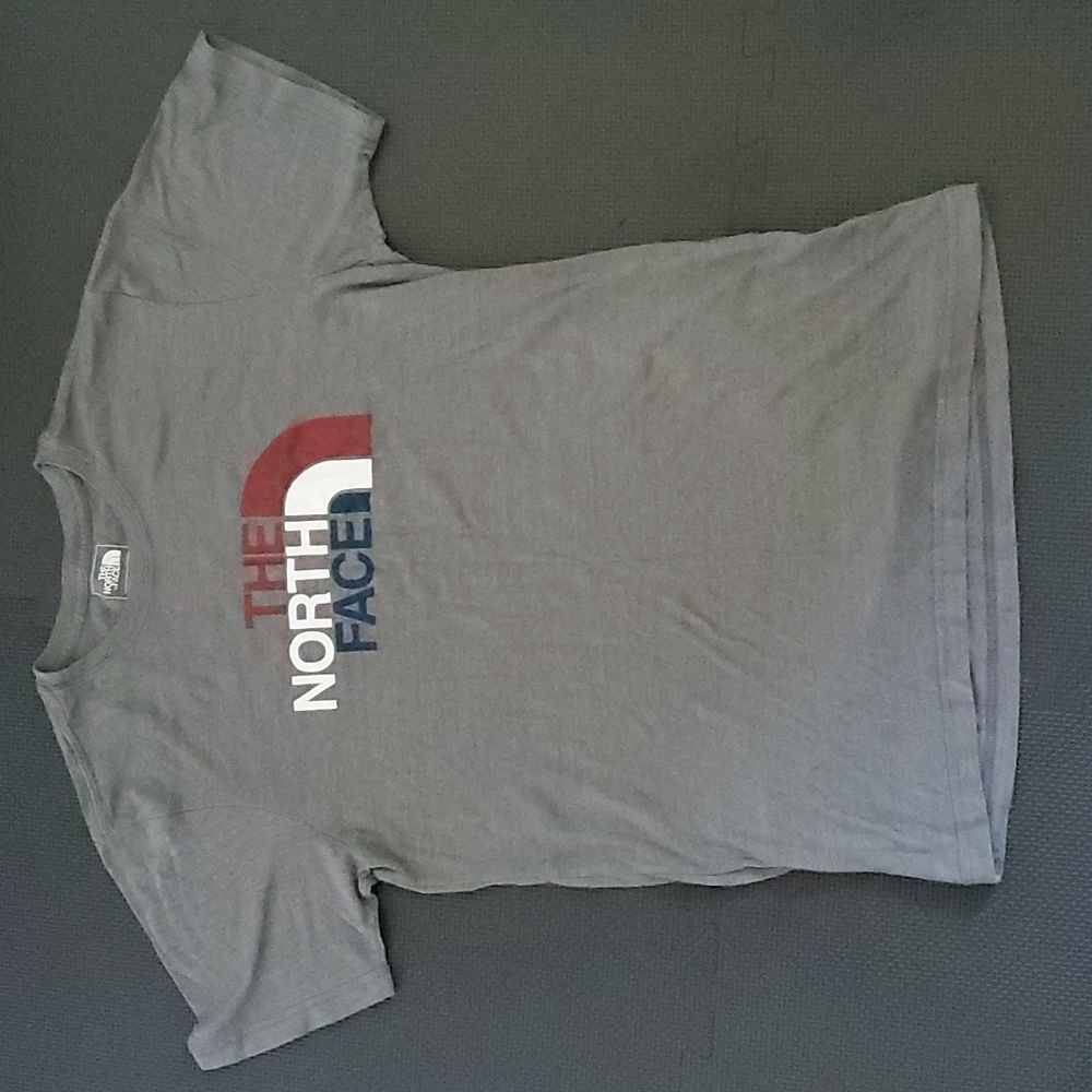 The North Face Logo Tee Red White & Blue Men's Medium
